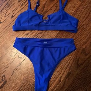 Blue bathing suit